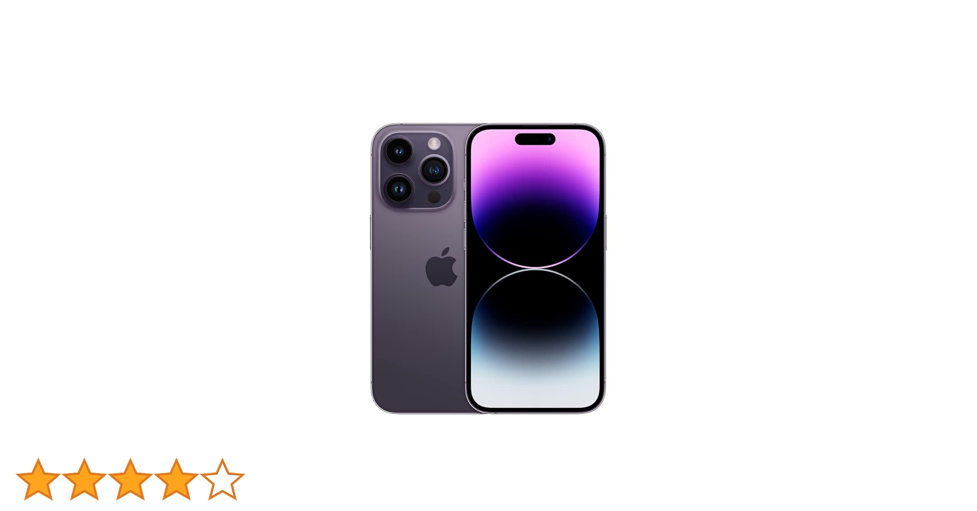 Apple iPhone 14 Pro, 128GB, Deep Purple - Unlocked (Renewed